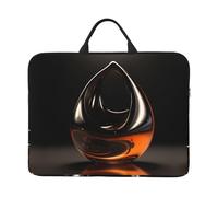 360 Protective Laptop Case 14 inch, Orange Abstract Ornament Laptop Sleeve with Handle Shockproof Computer Bag Waterproof Traveling Computer Cover Notebook Case Briefcase Gifts for Men Women