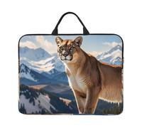 360 Protective Laptop Case 14 inch, Panther & Mountain Lion Laptop Sleeve with Handle Shockproof Computer Bag Waterproof Traveling Computer Cover Notebook Case Briefcase Gifts for Men Women