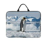 360 Protective Laptop Case 14 inch, Penguin Antarctica Ice Laptop Sleeve with Handle Shockproof Computer Bag Waterproof Traveling Computer Cover Notebook Case Briefcase Gifts for Men Women