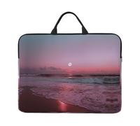360 Protective Laptop Case 14 inch, Purple Moon Laptop Sleeve with Handle Shockproof Computer Bag Waterproof Traveling Computer Cover Notebook Case Briefcase Gifts for Men Women