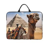 360 Protective Laptop Case 14 inch, Pyramid Camel Laptop Sleeve with Handle Shockproof Computer Bag Waterproof Traveling Computer Cover Notebook Case Briefcase Gifts for Men Women