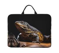 360 Protective Laptop Case 14 inch, Reptile Monitor Lizard Laptop Sleeve with Handle Shockproof Computer Bag Waterproof Traveling Computer Cover Notebook Case Briefcase Gifts for Men Women