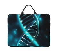 360 Protective Laptop Case 14 inch, Science Gene Strand Laptop Sleeve with Handle Shockproof Computer Bag Waterproof Traveling Computer Cover Notebook Case Briefcase Gifts for Men Women