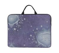360 Protective Laptop Case 14 inch, Star Purple Laptop Sleeve with Handle Shockproof Computer Bag Waterproof Traveling Computer Cover Notebook Case Briefcase Gifts for Men Women