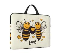 360° Protective Laptop Sleeve 14 in Laptop Case Bag Bee Love Honey Computer Carrying Cover with Handle