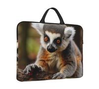 360° Protective Laptop Sleeve 14 in Laptop Case Bag Monkey Lemur Cute Computer Carrying Cover with Handle