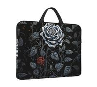 360° Protective Laptop Sleeve 14 in Laptop Case Bag Rose Gothic Computer Carrying Cover with Handle