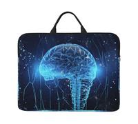 360° Protective Laptop Sleeve 14 Inch Artificial Intelligence Brain Laptop Case with Handle Shockproof Computer Bag Waterproof Briefcase Handbags Portable Laptop Bag Gifts for Men Women
