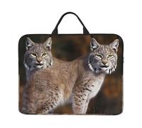 360° Protective Laptop Sleeve Case for 14 Inch Canada Lynx with Handle Shockproof Waterproof Briefcase Laptop Bag Gifts for Men Women