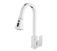 360° Pull Out Spray Kitchen Faucet Hot & Cold Water Mixer Tap SingHand1 HoChrome Plated Modern Kitchen Sink Accessory Easy Installation DurabDesign