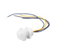 360° Recessed PIR Ceiling Motion Sensor Switch 85-265V 40W White PVC | Automatically activates lights when movement is detected, for ideal for corridors, bathrooms, and garages.