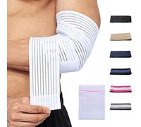 360 RELIEF - Elbow Support Brace Compression Bandage | Fitness, Gym, Workout, Squats, Powerlifting, Weightlifting, Relieve, Sports | White Mesh Laundry Bag |