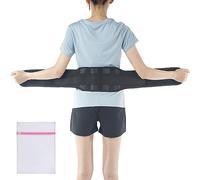 360 RELIEF Self-Heating Magnetic Therapy Belt - Lumbar Support for Comfortable Movement, Waist Trimmer, Lower Back and Abdominal Support | Medium, Black with Mesh Laundry Bag
