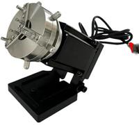 360 Rotary Axis for Laser Engraving Rings | Spring-loaded stainless steel chuck with 11-100mm diameter range for stable ring and cylinder engraving