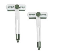 360° Rotary Brush, 2 PCS Grout Brushes, V-shaped Cleaning Brushes, Hard Bristles Corner Cleaning Brush, Perfect for Hard-to-reach Areas like Seams, Shower Doors, Window Frames - White-green