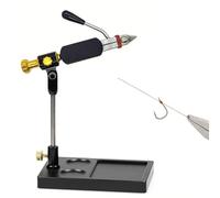 360° Rotary Fly Tying Vise, Special Hook Tying Table for Iron Hooks, Fishing Hook Tying Tools, Cast with Industrial Steel, Accommodate a Wide Range Of Hooks Size 28-4/0, for Iron Hook, Fishing Hook