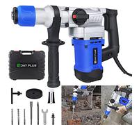 360°Rotary Hammer Drill Electric Corded Hammer Impact Drilling SDS Plus 1500W Demolition Hamme 3 Fuction Electric Breaker,for Cement Wall Dismantling,Wall Excavation of Water and Electricity Wiring