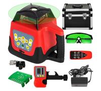 360° Rotary Laser Level 500m Green Beam - Self-Leveling Construction Grade Kit for Outdoor Surveying | Industrial Measuring Equipment