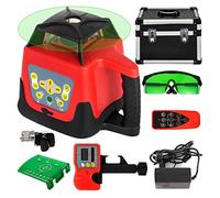 360° Rotary Laser Level Kit 500m Range Self-Leveling Measuring Equipment Construction Tools for Outdoor Industry (Color : Green Beam)