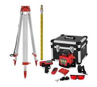 360° Rotary Laser Level Kit 500m Range SelfLeveling Measuring Equipment Construction Tools for Outdoor Industry (Color : Red Beam Set)