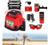 360° Rotary Laser Level Kit - Self-Leveling Measuring Equipment for Construction, 500m Range, Precision Tool for Outdoor Industry