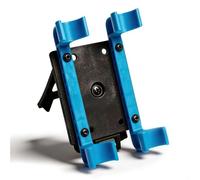 360° Rotatable 4 Round Shotgun Shell Holder, Quick Access Ammo Carrier, Heavy Duty Nylon with MOLLE Compatible Attachment for Belt and Tactical Gear(Blue)