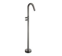 360° Rotatable Bathroom Faucet, Independent Bathtub Mixer, Brass Hot & Cold Shower Tap, Stylish Black & Gray Design, G1/2 Connection, Luxury Bath Accessory