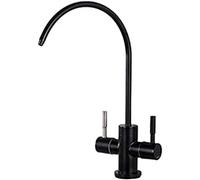 360° Rotatable Black Kitchen Faucet - Compatible with All Water Filter Systems and Reverse Osmosis - Premium Drinking Water Tap for Easy Use in Sink