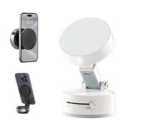 360 Rotatable Car Magnetic Phone Holder,Upgraded 360° Adjustable Electric Vacuum Magnetic Suction Cup Phone Mount,Electric Suction Cup Phone Mount,Strong Suction for Car/Gym/Mirror/Smooth Surface