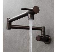 360° Rotatable Cold Water Faucet - Foldable Kitchen Sink Mixer Tap, Wall-Mounted Bronze Kitchen Faucet, Space-Saving Design for Easy Use