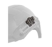 360° Rotatable Helmet Light Mount, Adjustable MI0K Helmet Rail Adapter for Flashlight & Tactical Accessories (Khaki)