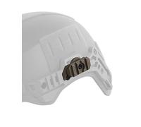360° Rotatable Helmet Rail Adapter, Nylon Flashlight Mount Compatible with 19mm Side Rails for Tactical & Airsoft Helmets (Khaki)