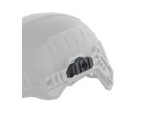 360° Rotatable Helmet Rail Adapter, Nylon Flashlight Mount Compatible with 19mm Side Rails for Tactical & Airsoft Helmets (Grey)