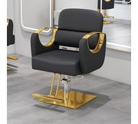 360° Rotatable Hydraulic Barber Chair - Adjustable Beauty Seat with Footrest for Spa Tattoo & Shampoo - Max Weight Capacity 400lbs (52x82-90cm) - Black