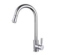 360° Rotatable Kitchen Sink Mixer with Pull-Out Spray Head Hot & Cold Water Single Handle Faucet for Modern Kitchens - Plating h