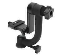 360° Rotatable Panoramic Gimbal Tripod Head, Lightweight Boom Cradle Head with Locking Knob and Bubble Level, for cameras, flashes and microphones, bis 44 lbs/20kg