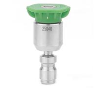 360° Rotatable Pressure Washer Nozzle 1/4 Quick Connect Set High PSI Cleaning Tips for Concrete Driveway Patio Deck Brick Yard Car Washing Metal Plastic(green)