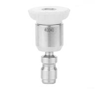 360° Rotatable Pressure Washer Nozzle 1/4 Quick Connect Set High PSI Cleaning Tips for Concrete Driveway Patio Deck Brick Yard Car Washing Metal Plastic(white)