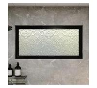 360° Rotatable Rectangular Metal Window with Handle - Black, 80.1 x 40 cm - Ideal for Bathroom, Bedroom, Living Room - Durable, Stylish, Easy to Install