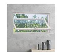 360° Rotatable Sliding Window with Lock - Aluminu & Tempered s, Soundproof, Airtight Seal for Kitchen, Bathroom, Basement, Balcony, Energy Efficient Design