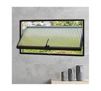 360° Rotatable Sliding Window with Lock - Soundproof Aluminum Alloy e & Tempered s, Airtight Seal for Kitchen, Bathroom, Basement & Balcony Use