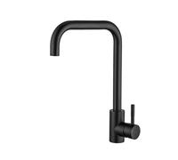 360° Rotatable Stainless Steel Kitchen Faucet, Modern Bridge Mount, Hot & Cold Water Mixer Tap, Stylish Sink Fixture for Contemporary Kitchens