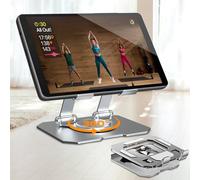 360° Rotatable Tablet Stand, Foldable Adjustable Portable Phone/iPad/Laptop stand with Ventilated Back Panel for Home Office, Study, Bed, Perfect for Students, Wokers, Designers (for 4-15.6 inches)