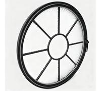 360° Rotatable Ventilation Windows,with Aluminum Alloy Frame Shed Window,Opening Portlight Porthole Window,Mobile Home Replacement Window for Lighting Restaurant Shop(Black,60cm/23.6in)