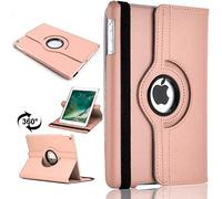 360 Rotate Case For Apple iPad Air (2013) 1st Generation 9.7 inch A1474 A1475 A1476 Leather Stand Folio Cover (Rose Gold)