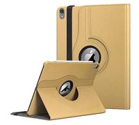 360 Rotate Leather Case For Apple iPad 10th/11th Generation Released 2022/2025 Only For Model Numbers A2757, A2777, A2696, A3355, A3356, A3354. (Gold)