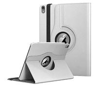 360 Rotate Leather Case For Apple iPad 10th/11th Generation Released 2022/2025 Only For Model Numbers A2757, A2777, A2696, A3355, A3356, A3354. (White)