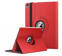 360 Rotate Leather Case For Apple iPad 10th/11th Generation Released 2022/2025 Only For Model Numbers A2757, A2777, A2696, A3355, A3356, A3354. (Red)