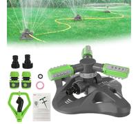 360 Rotating 3 Arm Lawn Sprinkler Set 3-mode Garden Sprinkler
