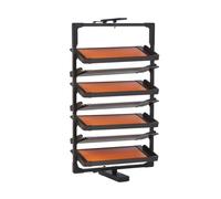 360° Rotating 7-Tier Shoe Rack, Adjustable Multi-Layer Storage Cabinet, Space-Saving Pull-Out Organizer for Home, Sliding Design for Easy Access